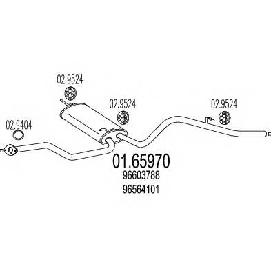 MTS 01.65970 Глушник вихлопних газів