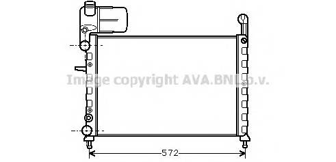 AVA QUALITY COOLING FT2101 Радіатор, охолодження двигуна