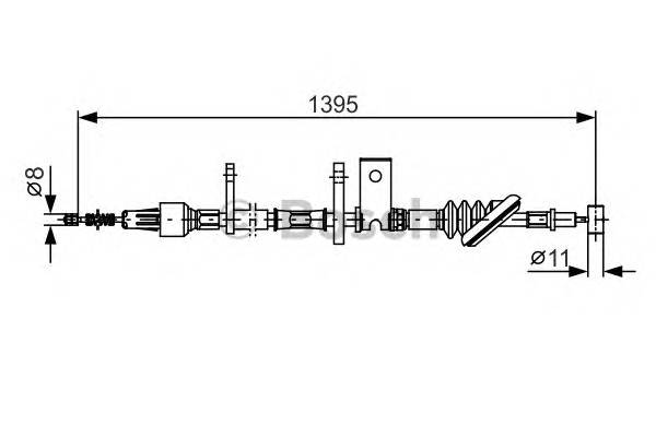 BOSCH 1 987 482 089 Трос, стояночная тормозная