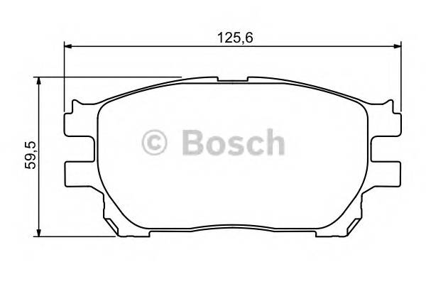 BOSCH 0 986 494 212 Комплект тормозных колодок,