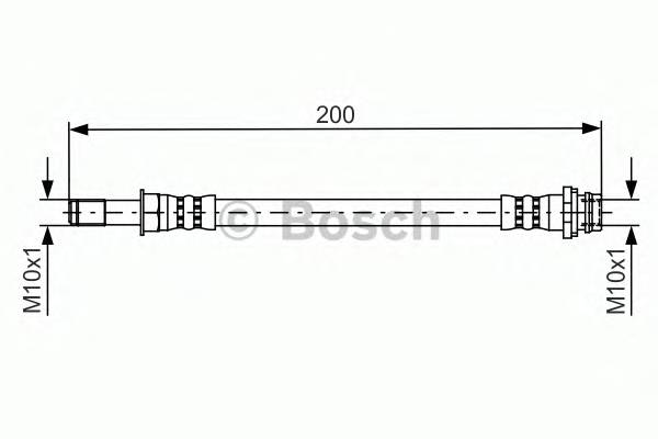 BOSCH 1 987 481 443 Гальмівний шланг