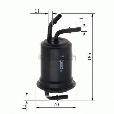 BOSCH 0 450 905 970 Паливний фільтр