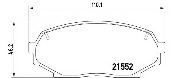 BREMBO P 49 017 Комплект тормозных колодок,