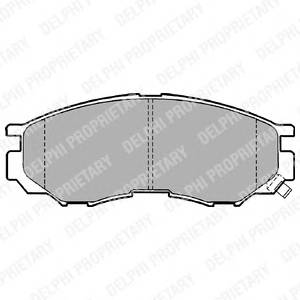 DELPHI LP1010 Комплект тормозных колодок,