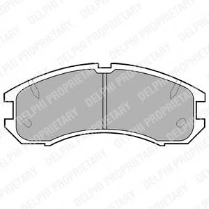 DELPHI LP595 Комплект тормозных колодок,