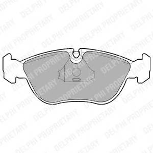 DELPHI LP839 Комплект гальмівних колодок,