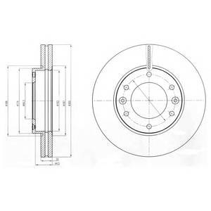 DELPHI BG4296 Тормозной диск