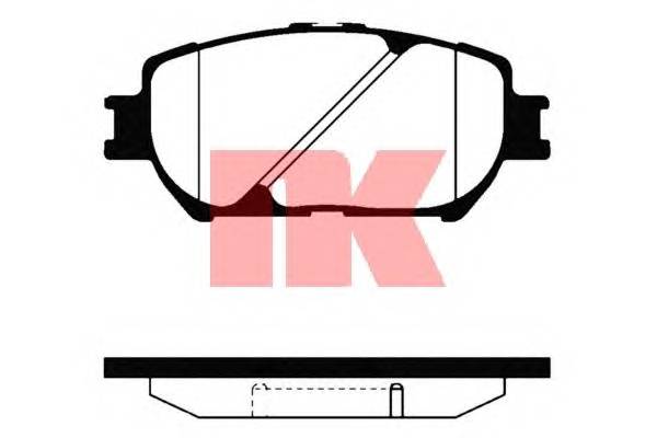 NK 224568 Комплект гальмівних колодок,