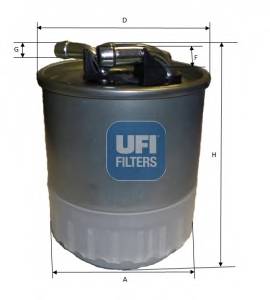 UFI 24.107.00 Топливный фильтр
