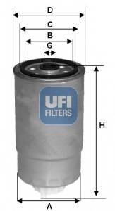 UFI 24.528.01 Топливный фильтр