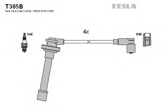 TESLA T385B Комплект проводов зажигания