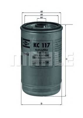 KNECHT KC 117 Паливний фільтр