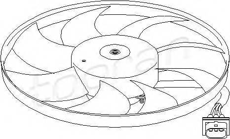 TOPRAN 110 765 Вентилятор, охлаждение двигателя