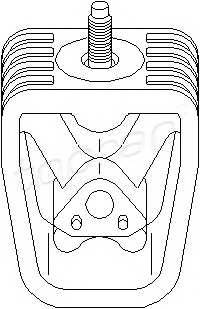 TOPRAN 400 481 Підвіска, двигун