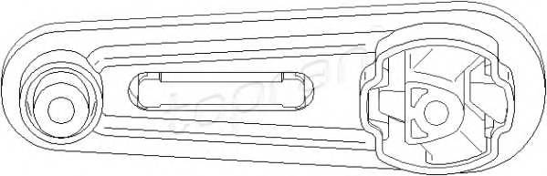 TOPRAN 700 553 Подвеска, двигатель
