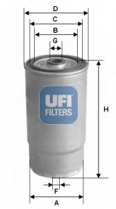 UFI 24.122.00 Паливний фільтр