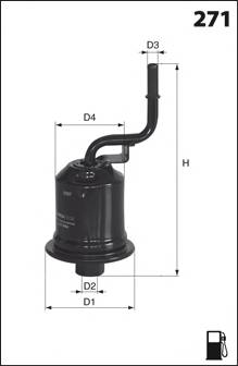 MECAFILTER ELE6094 Топливный фильтр