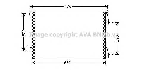 AVA QUALITY COOLING OLA5334 Конденсатор, кондиционер