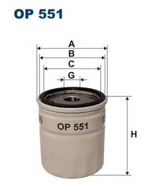 FILTRON OP551 Масляний фільтр