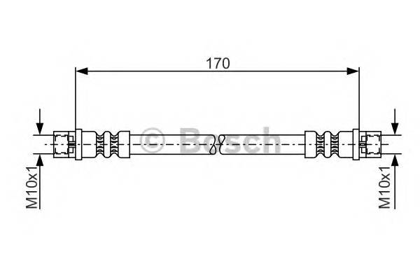 BOSCH 1 987 476 010 Тормозной шланг