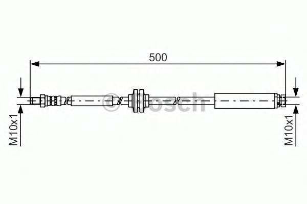 BOSCH 1 987 481 452 Тормозной шланг