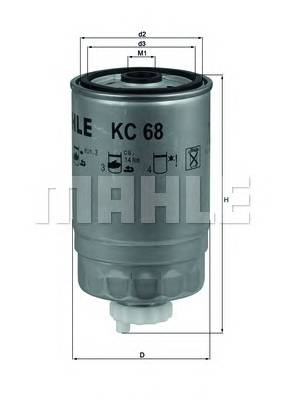 KNECHT KC 68 Паливний фільтр