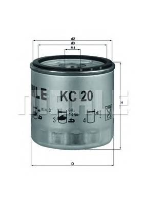 KNECHT KC 20 Топливный фильтр