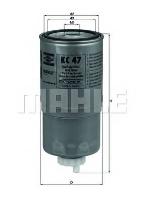 KNECHT KC 47 Топливный фильтр