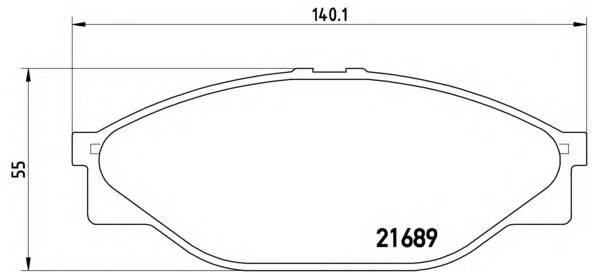 BREMBO P 83 023 Комплект гальмівних колодок,