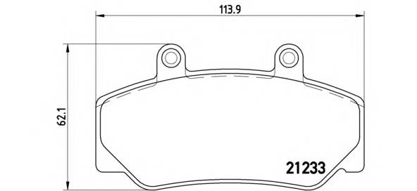 BREMBO P 86 006 Комплект тормозных колодок,