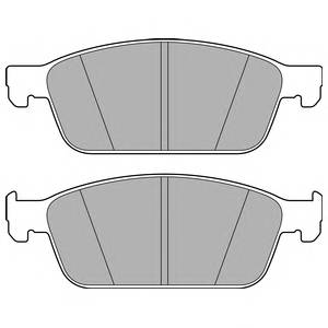 DELPHI LP2495 Комплект тормозных колодок,