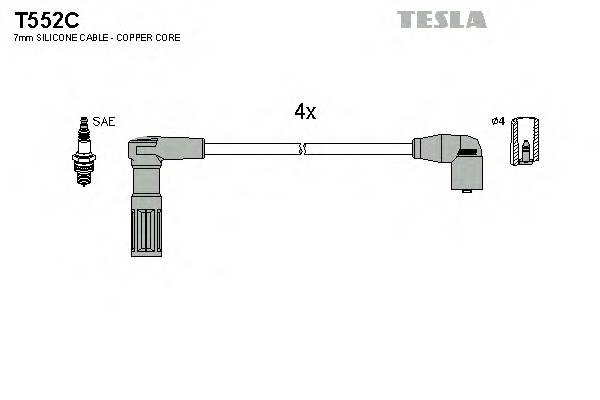 TESLA T552C Комплект проводов зажигания