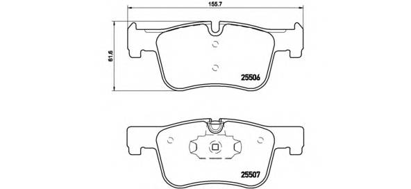 BREMBO P 06 070 Комплект тормозных колодок,