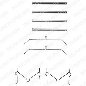 DELPHI LX0145 Комплектующие, колодки дискового