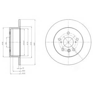 DELPHI BG4268 Гальмівний диск