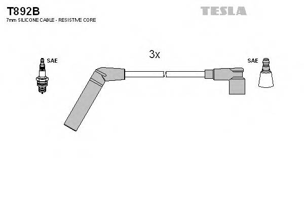 TESLA T892B Комплект проводов зажигания