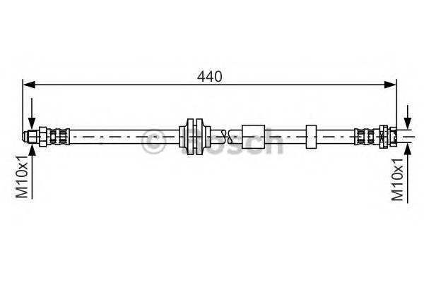 BOSCH 1 987 481 059 Тормозной шланг