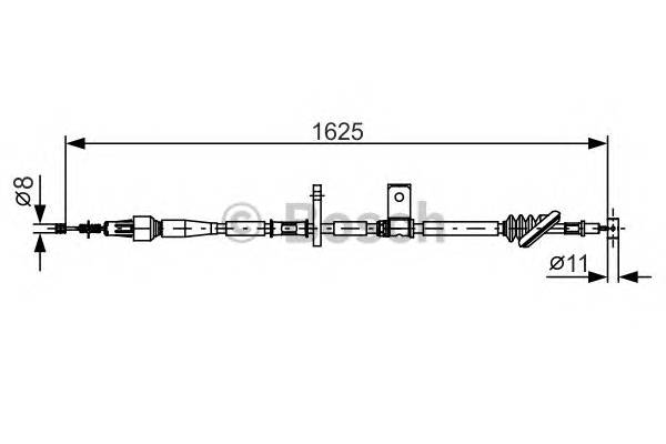 BOSCH 1 987 482 094 Трос, стоянкова гальмівна