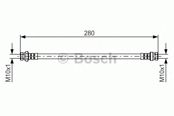 BOSCH 1 987 481 455 Тормозной шланг