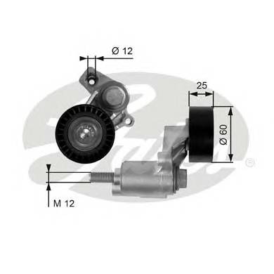 GATES T38235 Натяжний ролик, полікліновий