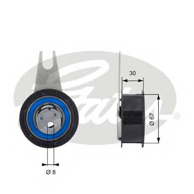 GATES T43041 Натяжной ролик, ремень