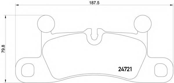 BREMBO P 65 027 Комплект гальмівних колодок,