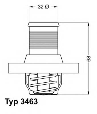 WAHLER 3463.89D Термостат, охолоджуюча рідина