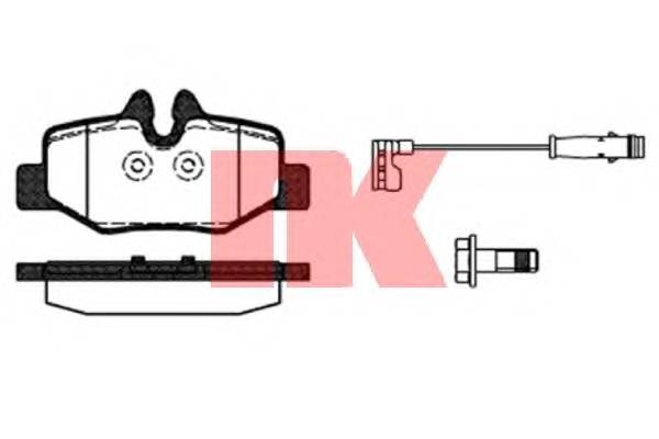 NK 223352 Комплект тормозных колодок,