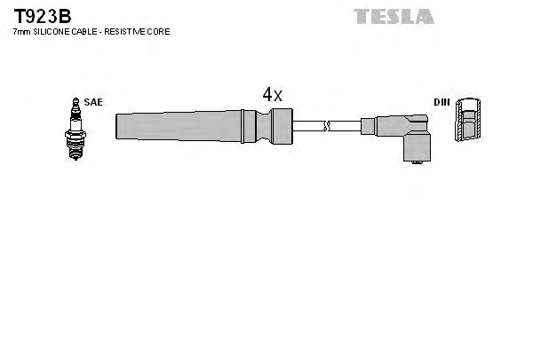 TESLA T923B Комплект проводов зажигания
