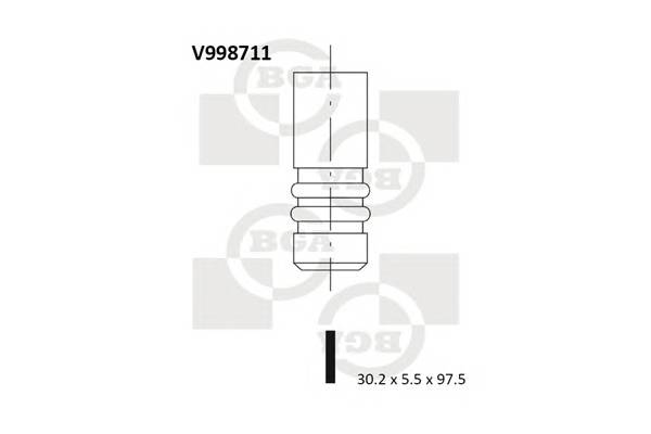 BGA V998711 Выпускной клапан