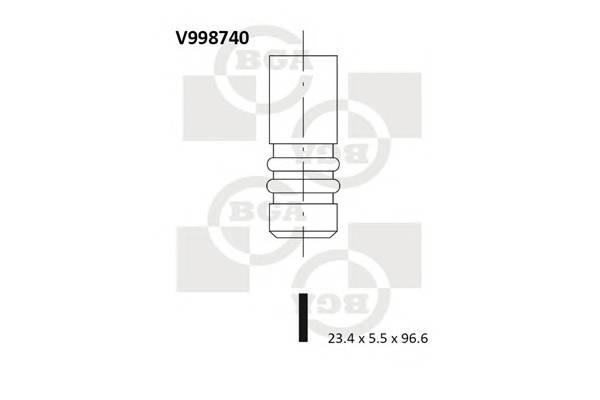 BGA V998740 Выпускной клапан