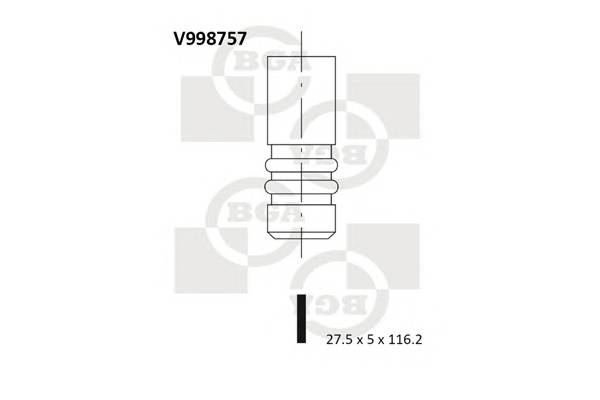 BGA V998757 Випускний клапан