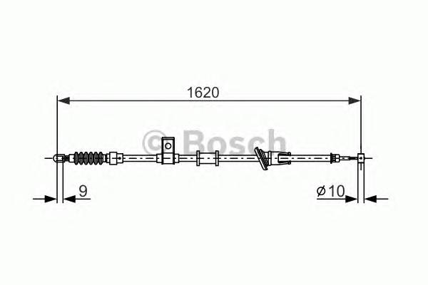 BOSCH 1 987 477 893 Трос, стояночная тормозная