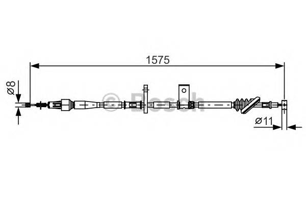 BOSCH 1 987 482 095 Трос, стоянкова гальмівна